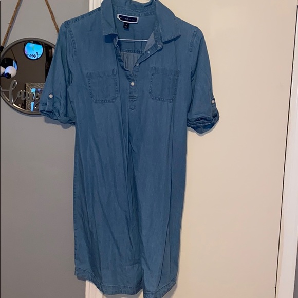 karen scott denim dress